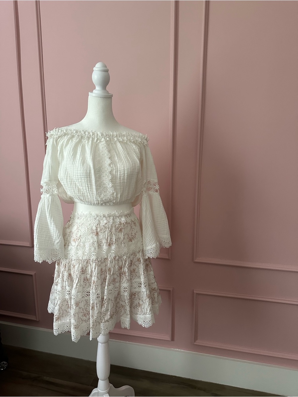 Boho Lace Tiered Skirt